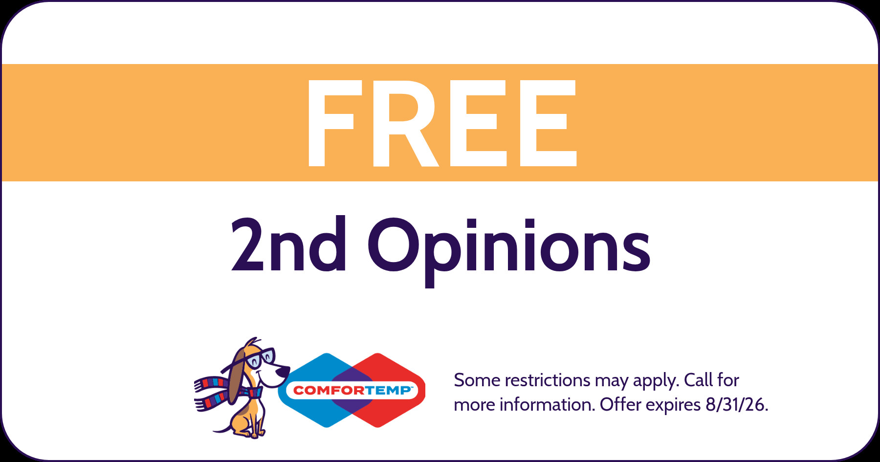 Free 2nd Opinions Coupon.