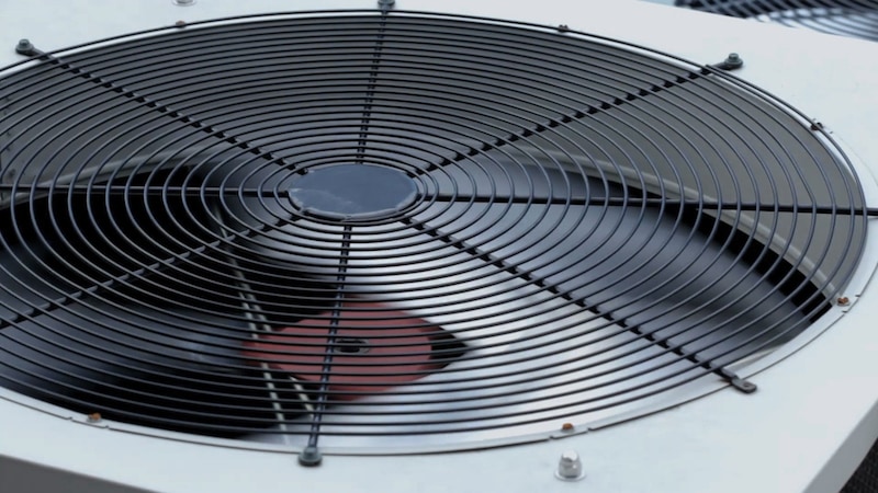 The Importance of air conditioner maintenance. AC unit fan.